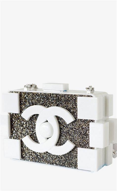 chanel pink lego bag